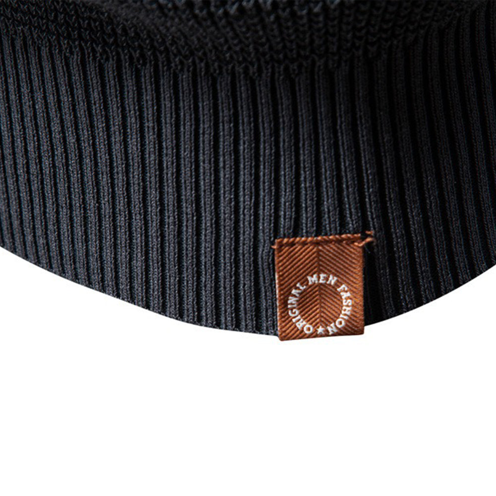 Men's Crew Neck Solid Color Sweater
