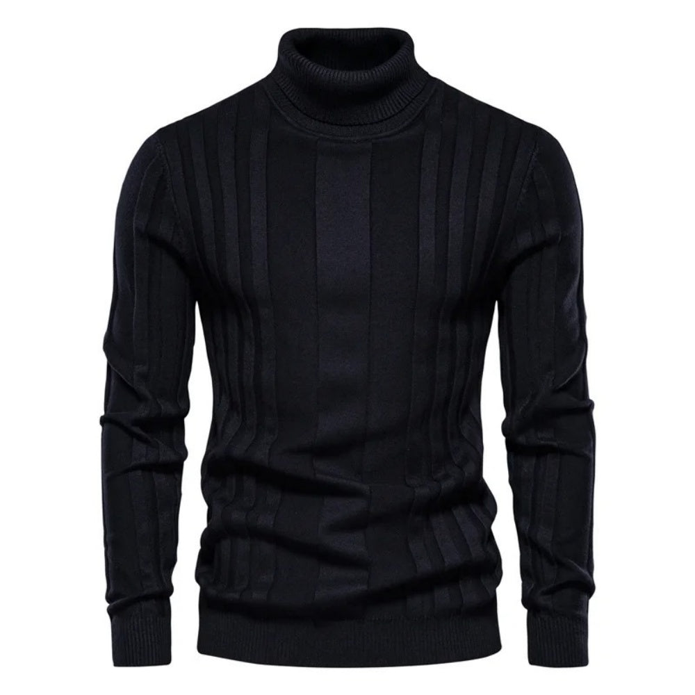 Men’s Turtleneck Cable Knit Casual Sweater