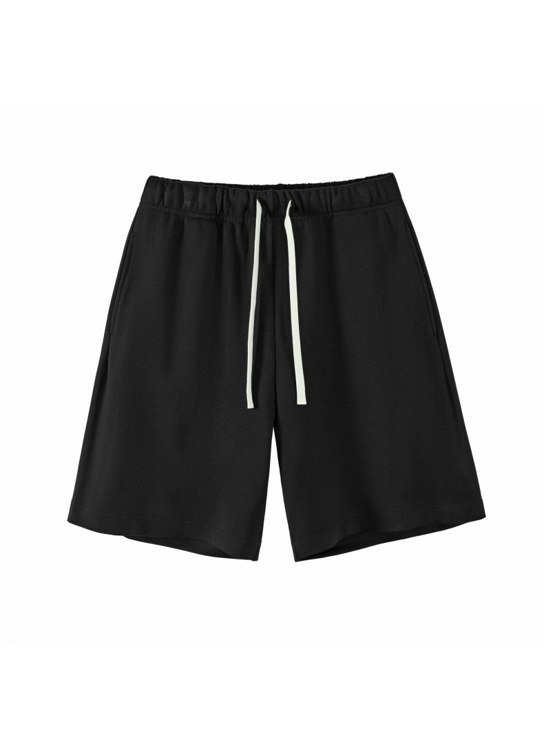 Heavyweight Cotton Straight-Leg Drawstring Shorts