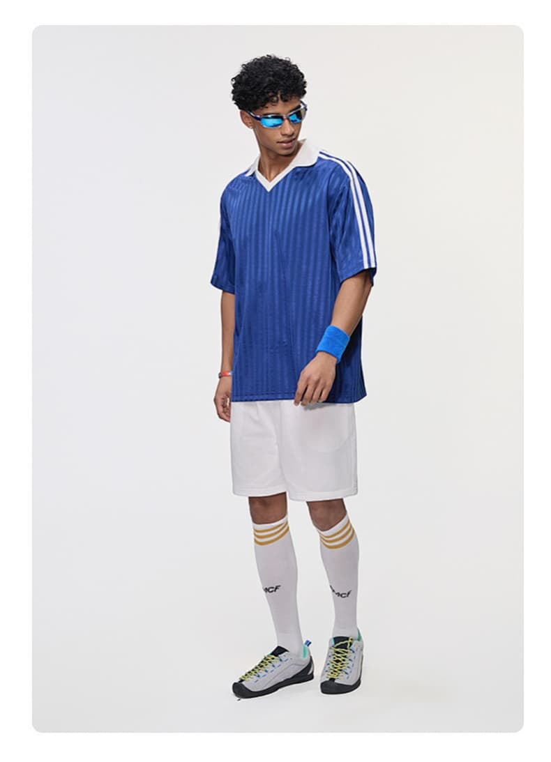 Retro Contrast Trim Sports T-Shirt