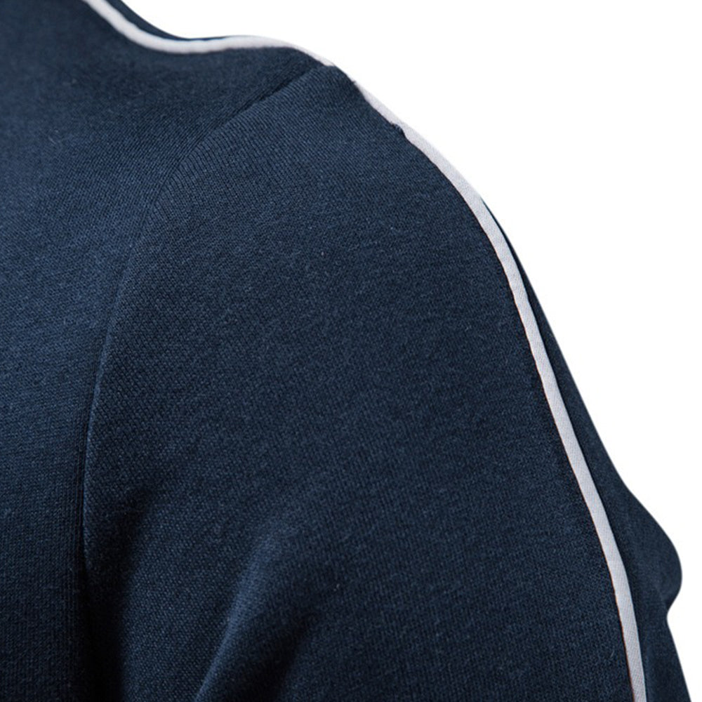 Men's Zip-Up Mock Neck Sweatshirt