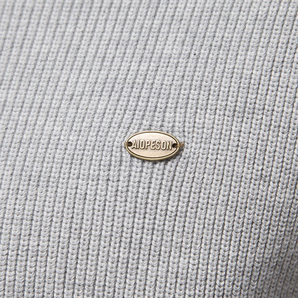 Men's Half-Zip Turtleneck Sweater