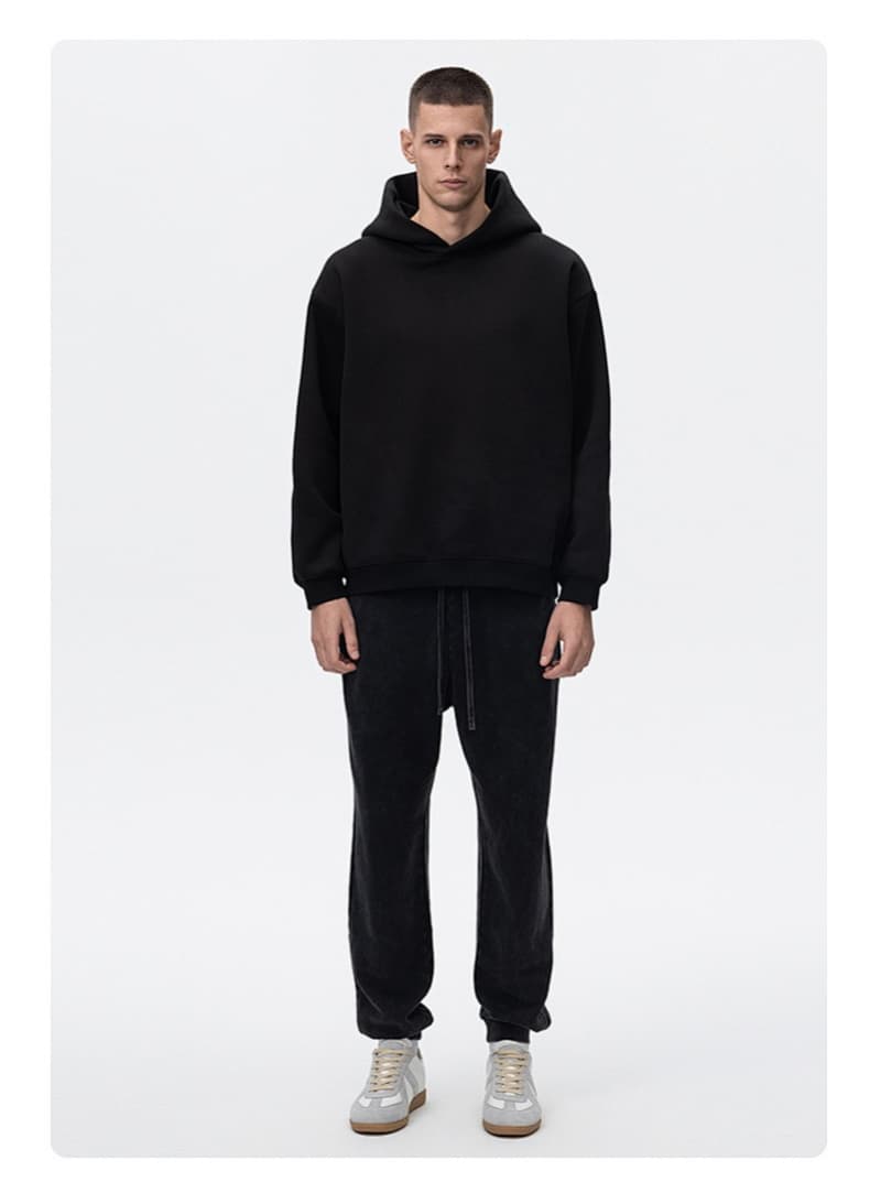 Boxy Heavyweight Fleece Clean Fit Hoodie