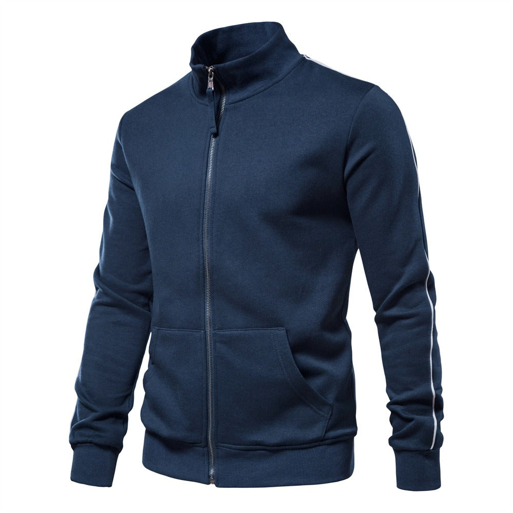 Men's Zip-Up Mock Neck Sweatshirt