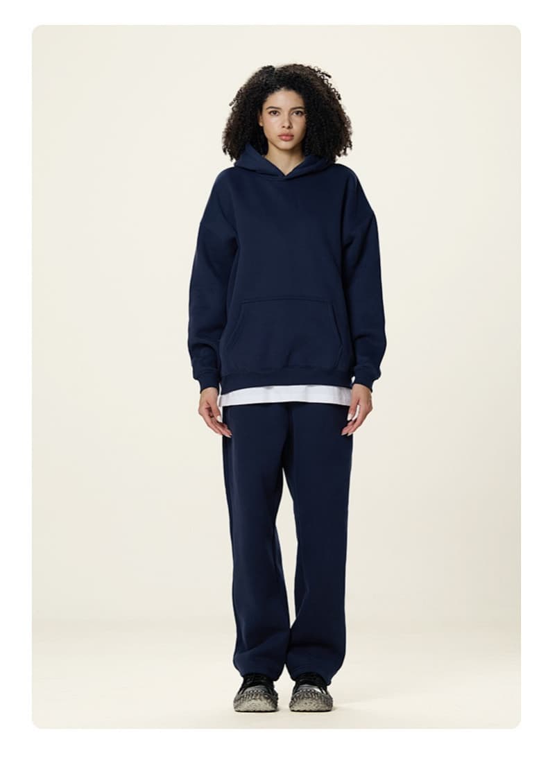 Fleece Lined Relaxed Pullover Hoodie