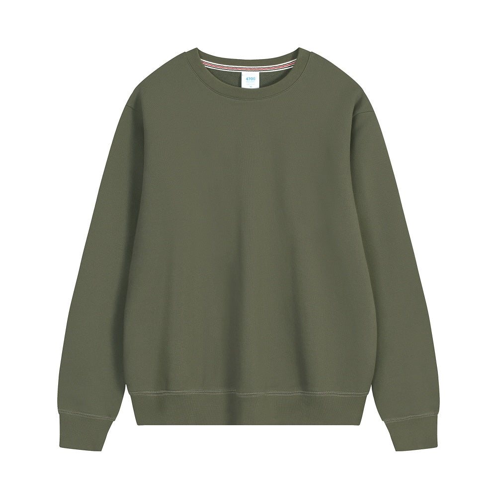 Unisex Oversized Casual Cotton Crewneck Sweatshirt