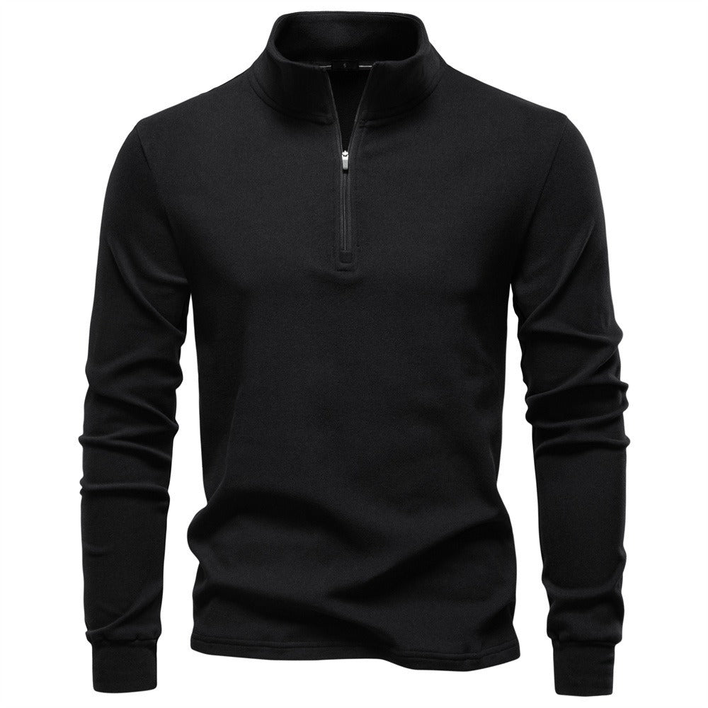 Men's Stand-Collar Half-Zip Thermal Sweatshirt