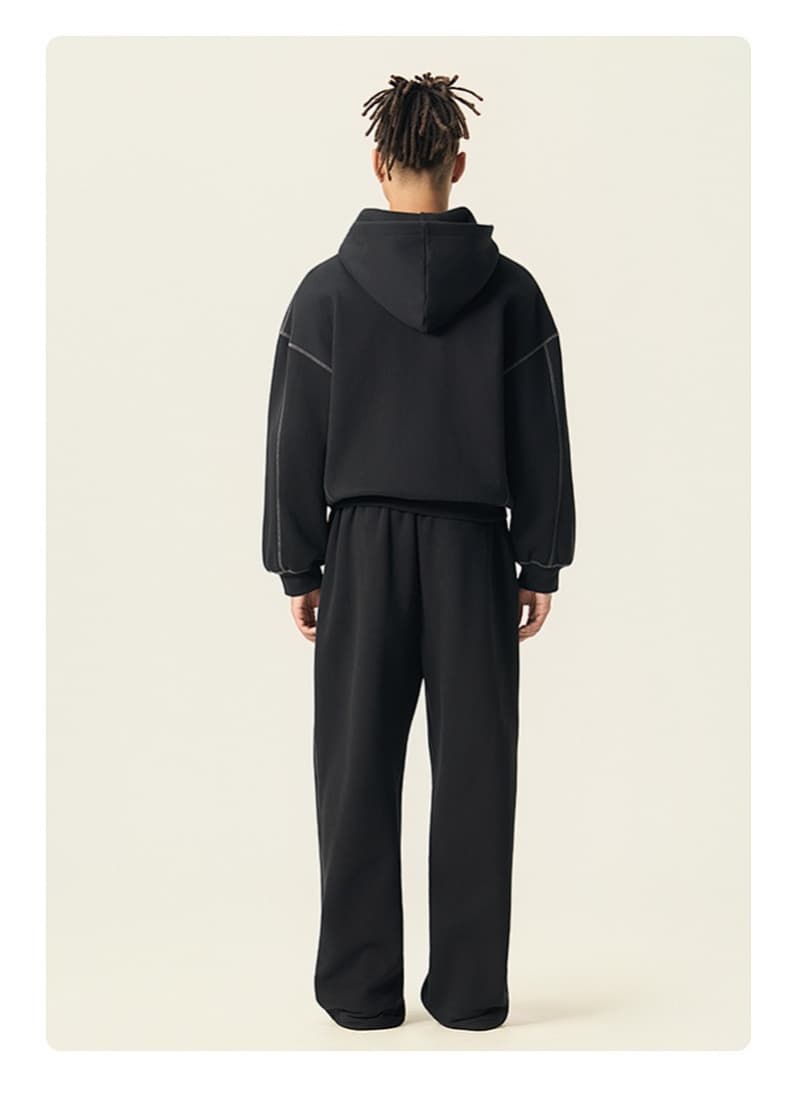 Boxy Fleece Zip Up Hoodie