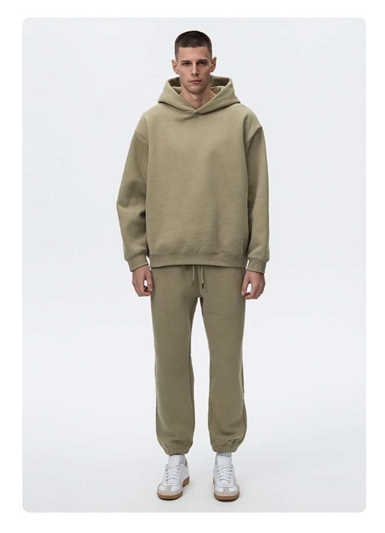 Boxy Heavyweight Fleece Clean Fit Hoodie