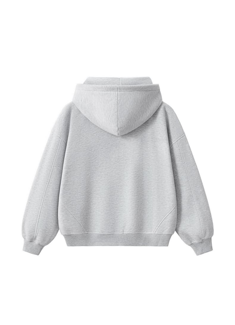 Boxy Fleece Zip Up Hoodie