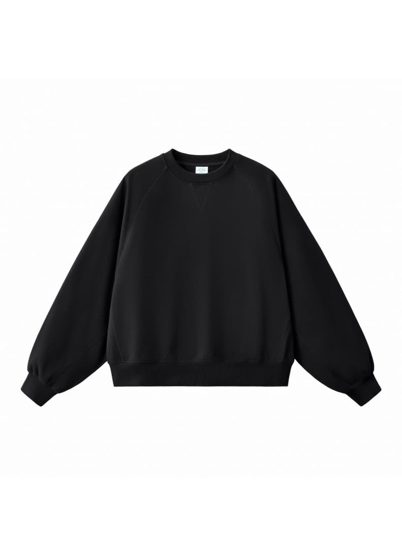 Deconstructed Boxy Panelled Crewneck Sweatshirt