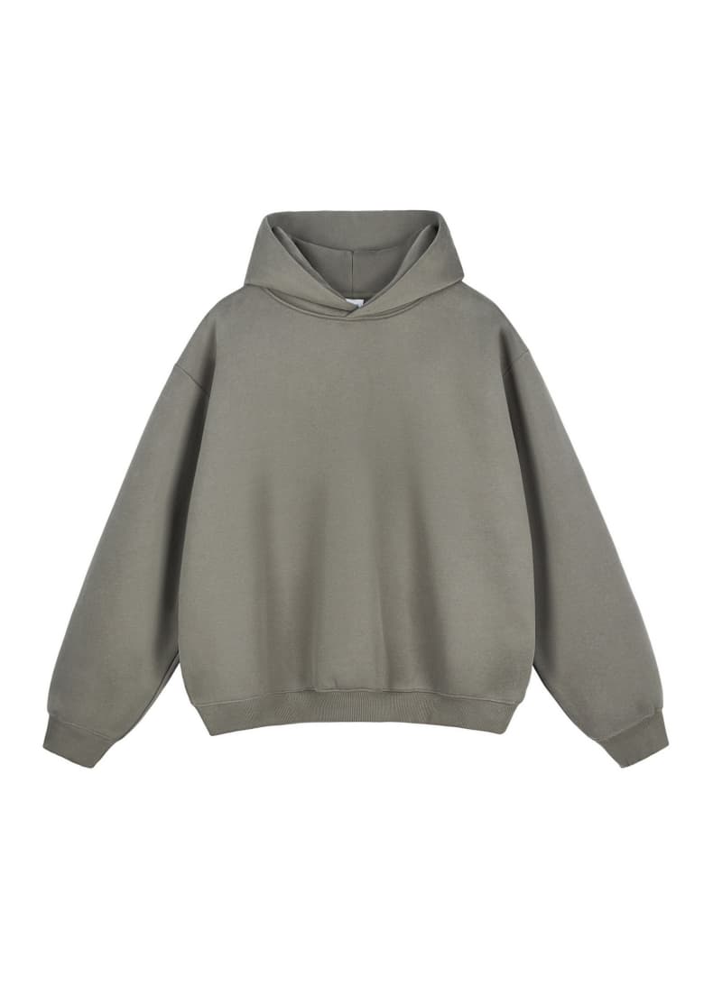 Boxy Heavyweight Fleece Clean Fit Hoodie