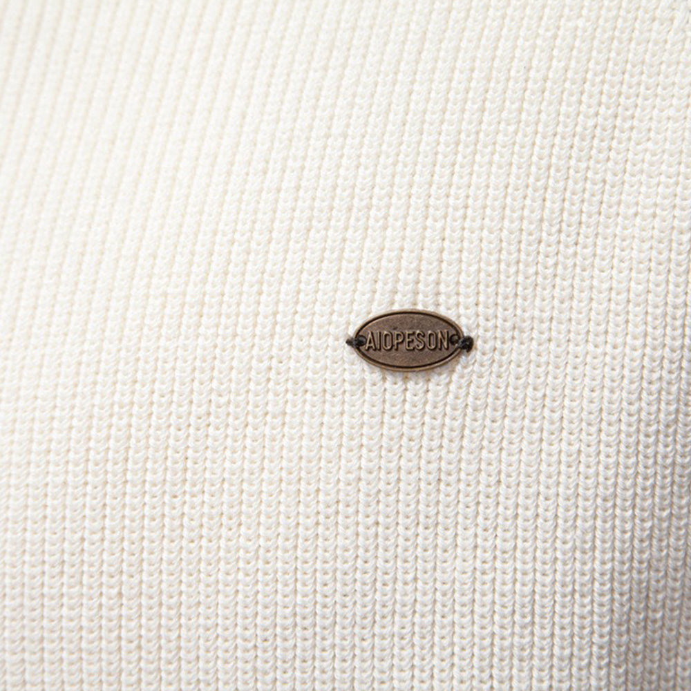 Men's Half-Zip Turtleneck Sweater