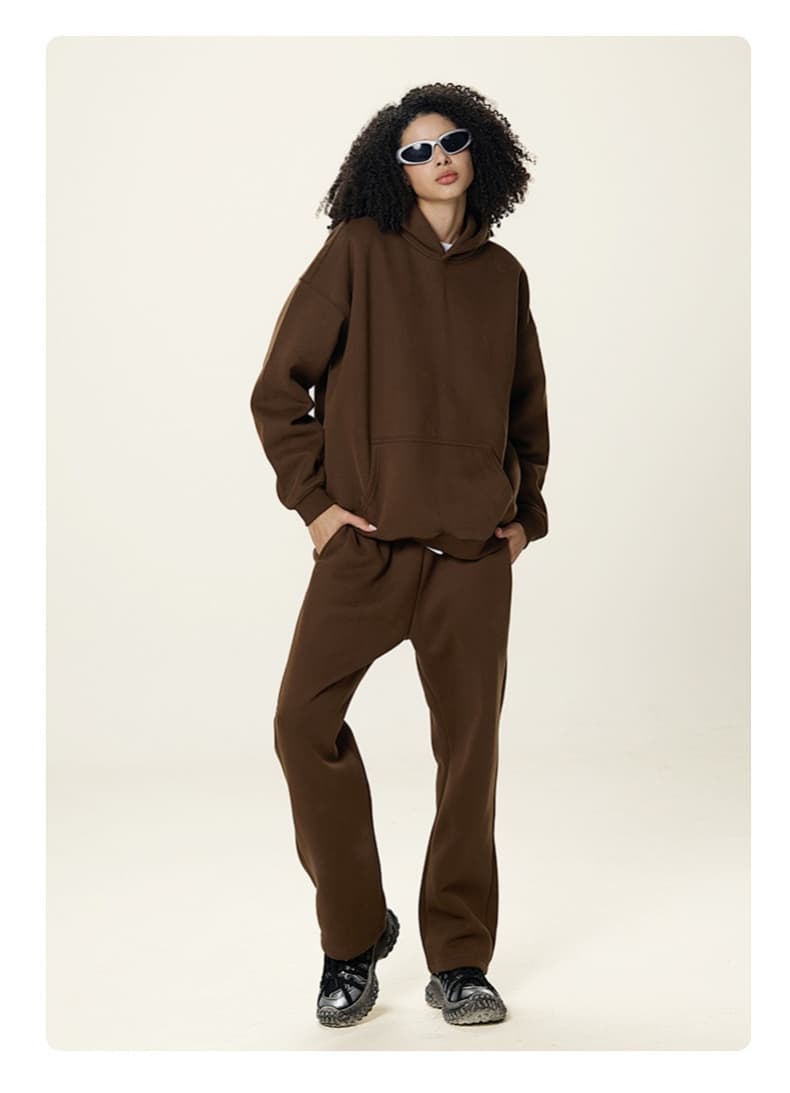 Fleece Lined Relaxed Pullover Hoodie