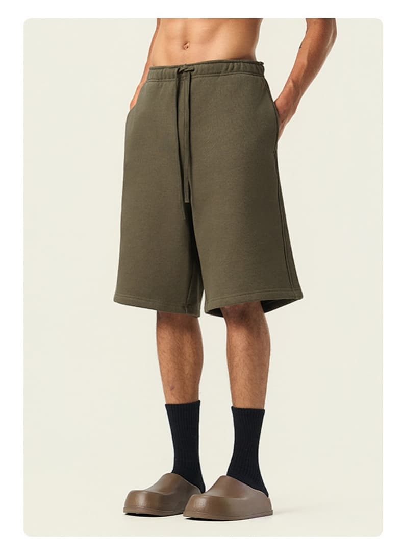 Heavyweight Fleece Drawstring  Shorts