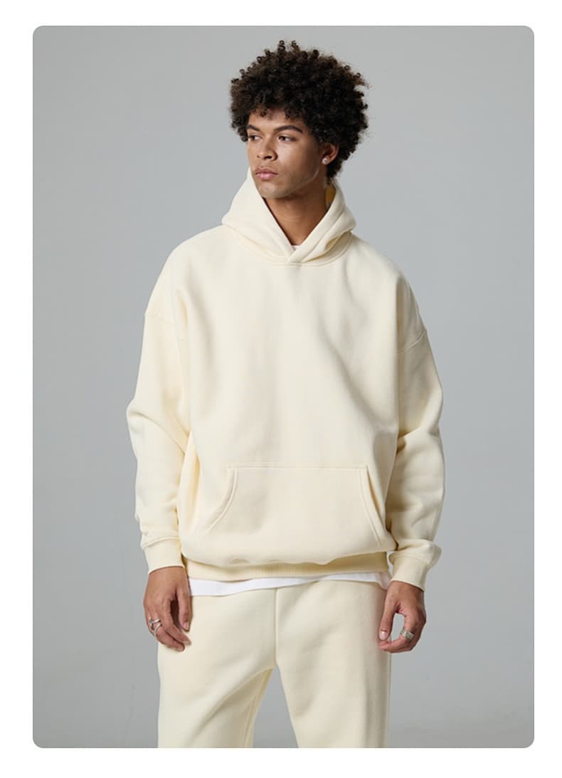 Fleece Lined Relaxed Pullover Hoodie