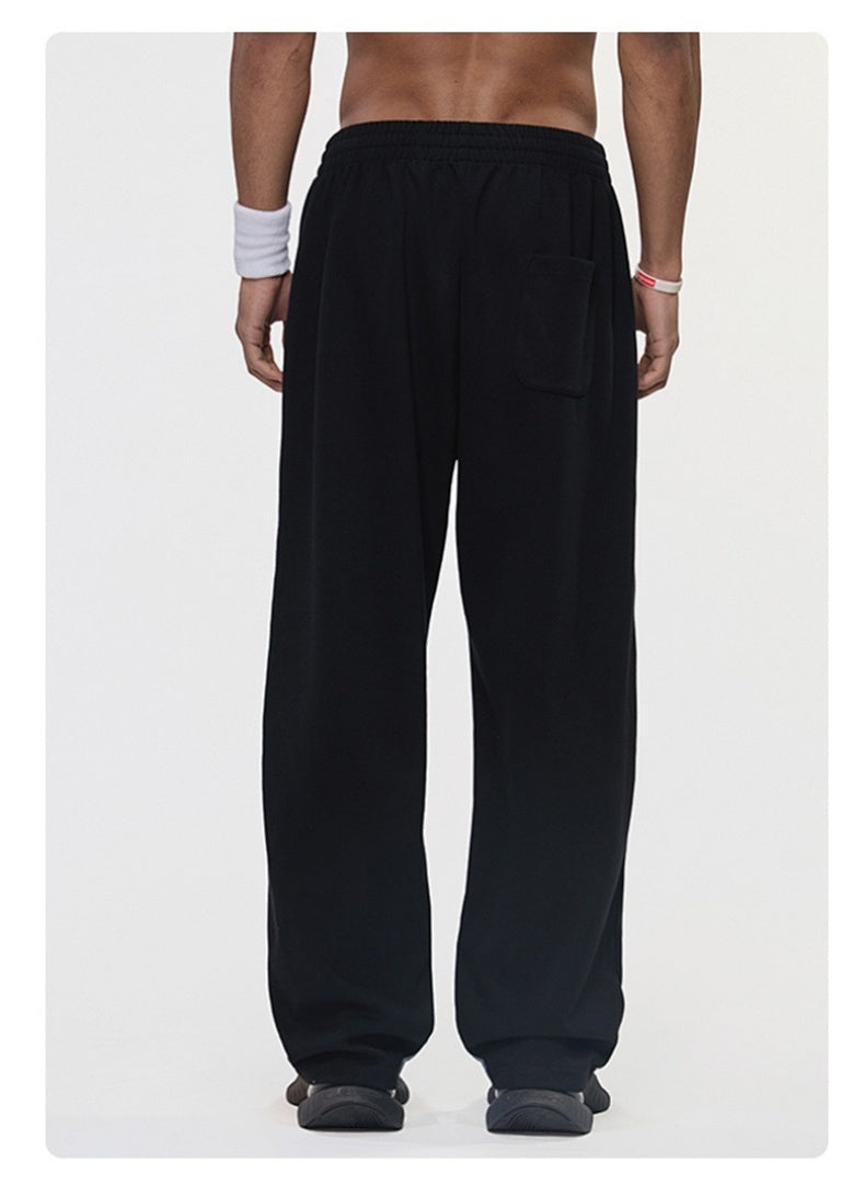 Color-Block Striped Wide-Leg Drawstring Pants
