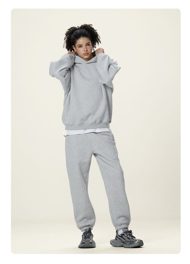 Boxy Heavyweight Fleece Clean Fit Hoodie