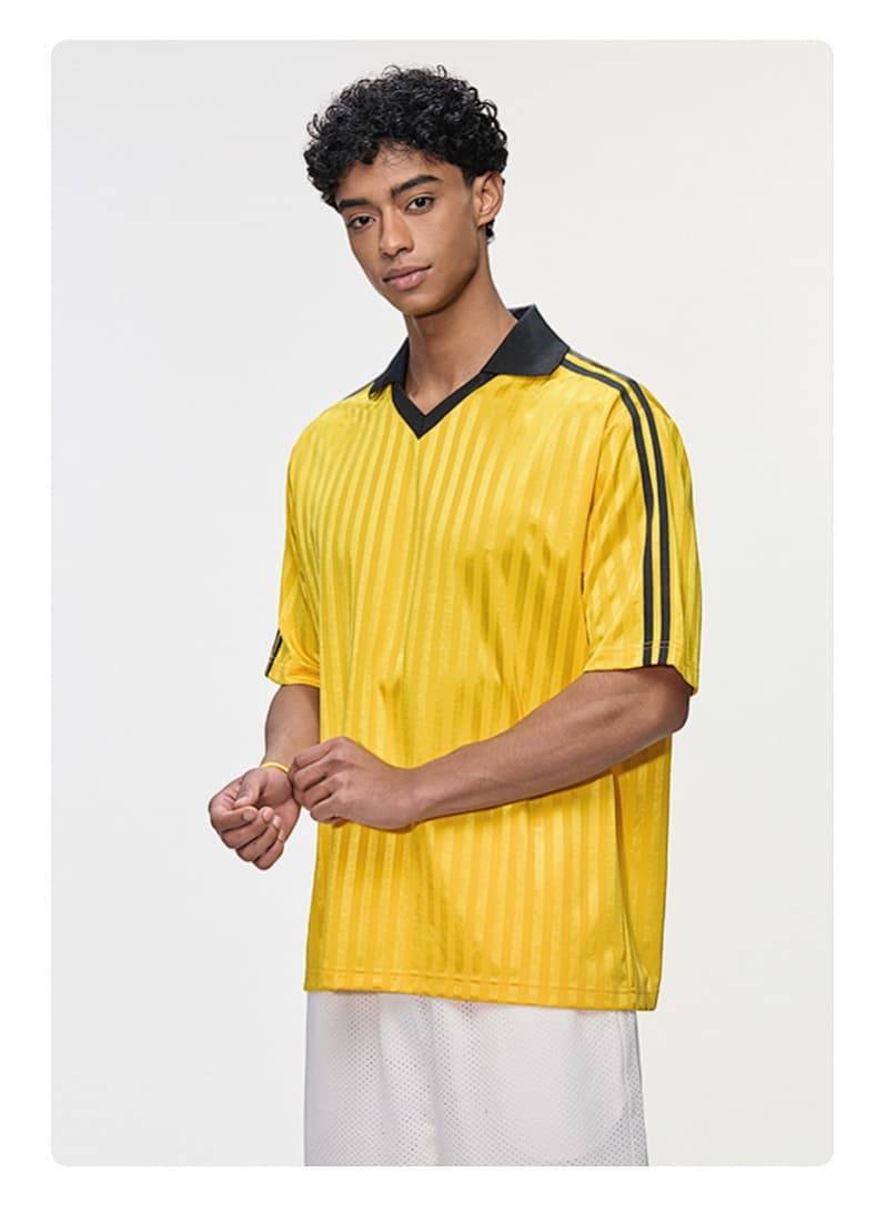 Retro Contrast Trim Sports T-Shirt