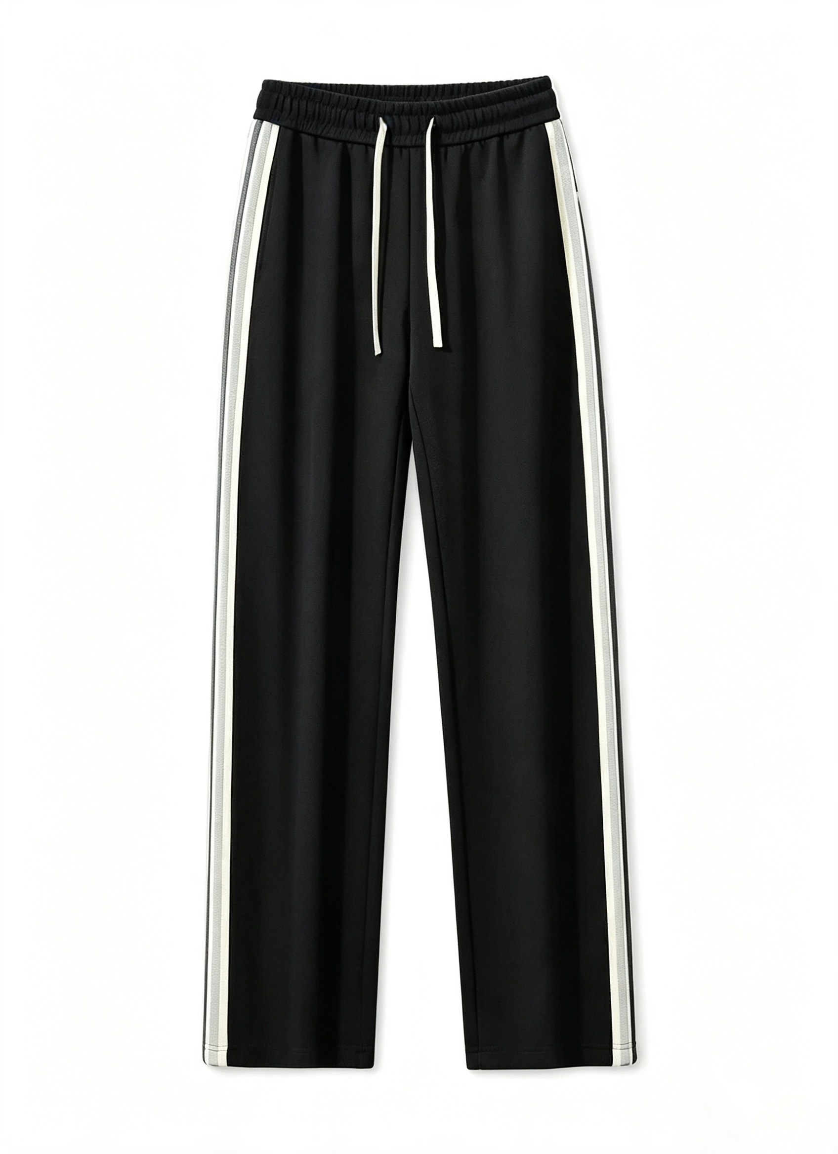 Relaxed Wide Leg Drawstring Casual Pants