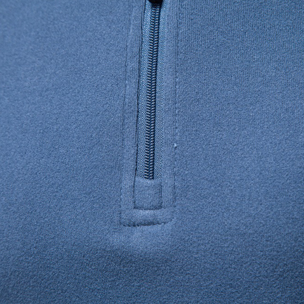 Men's Stand-Collar Half-Zip Thermal Sweatshirt