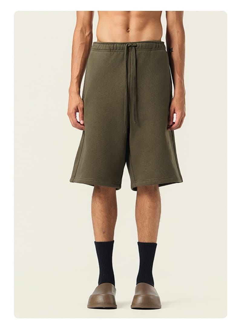 Heavyweight Fleece Drawstring  Shorts