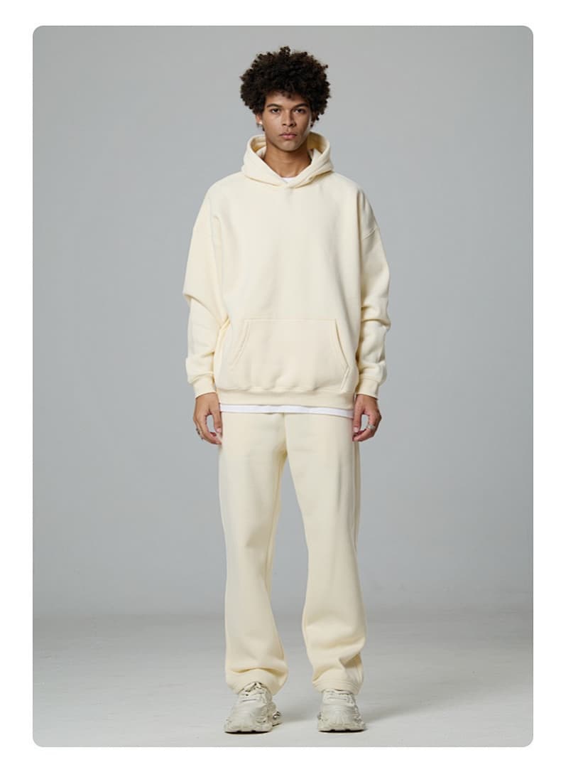 Fleece Lined Relaxed Pullover Hoodie