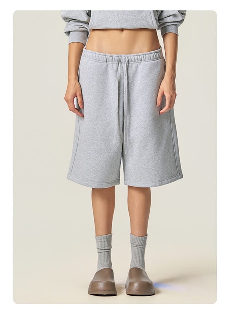 Heavyweight Fleece Drawstring  Shorts