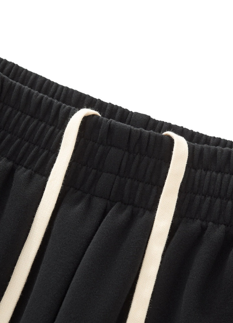 Color-Block Striped Wide-Leg Drawstring Pants