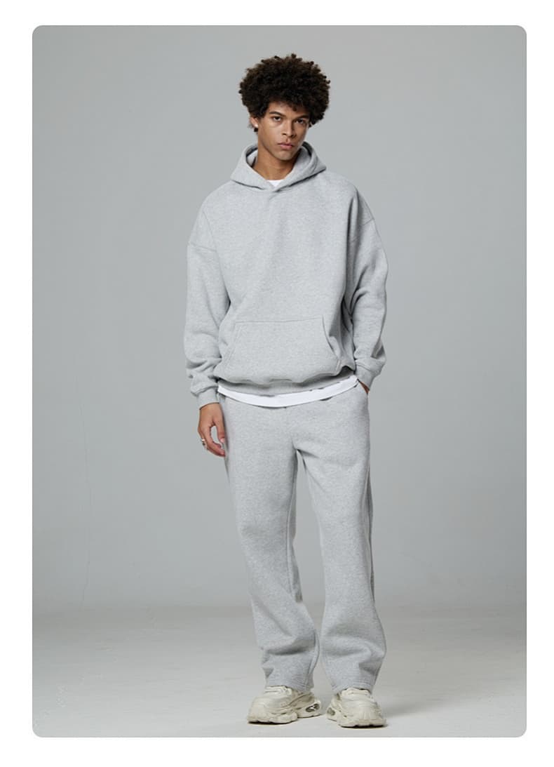 Fleece Lined Relaxed Pullover Hoodie