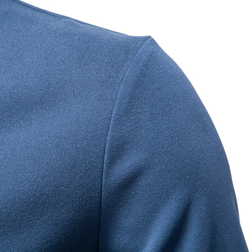 Men's Stand-Collar Half-Zip Thermal Sweatshirt