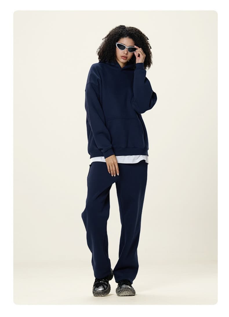 Fleece Lined Relaxed Pullover Hoodie
