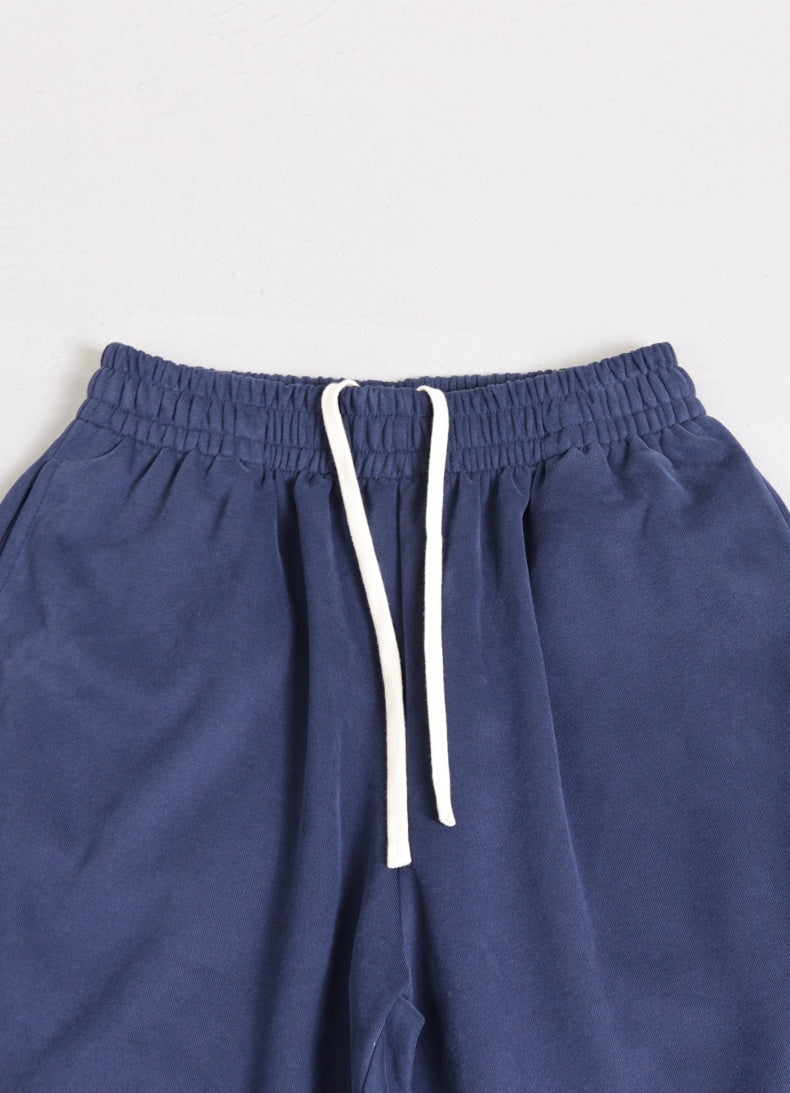 Color-Block Striped Wide-Leg Drawstring Pants