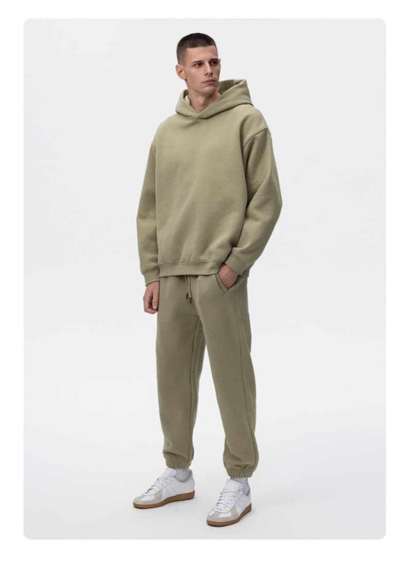 Boxy Heavyweight Fleece Clean Fit Hoodie