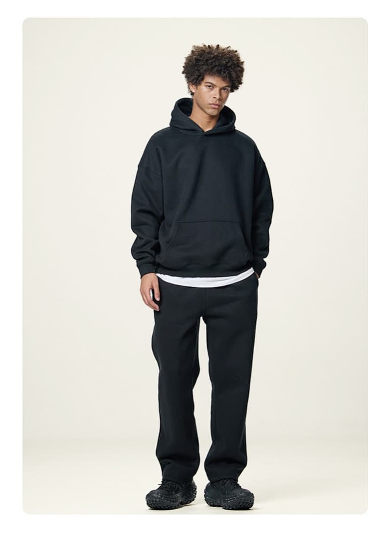 Fleece Lined Relaxed Pullover Hoodie