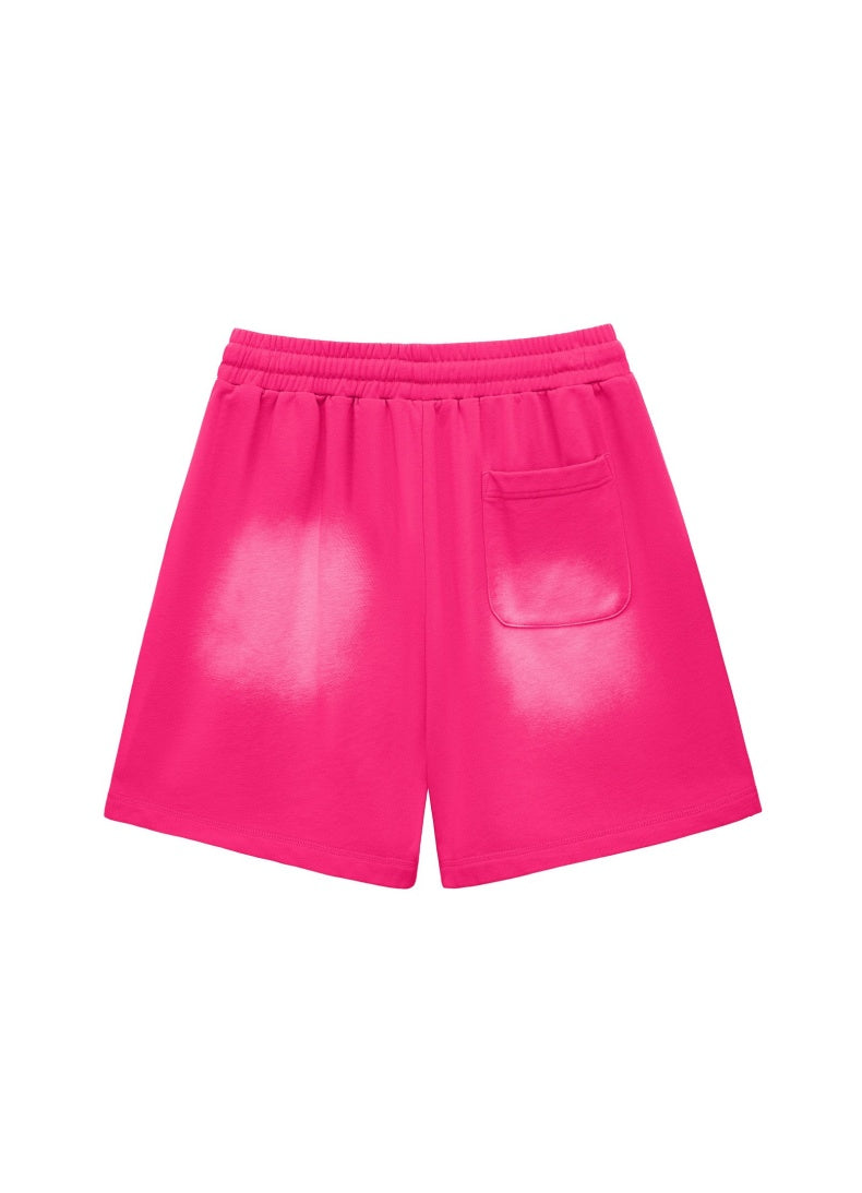 Washed Heavyweight Casual Drawstring Shorts