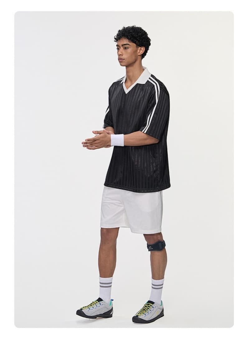 Retro Contrast Trim Sports T-Shirt