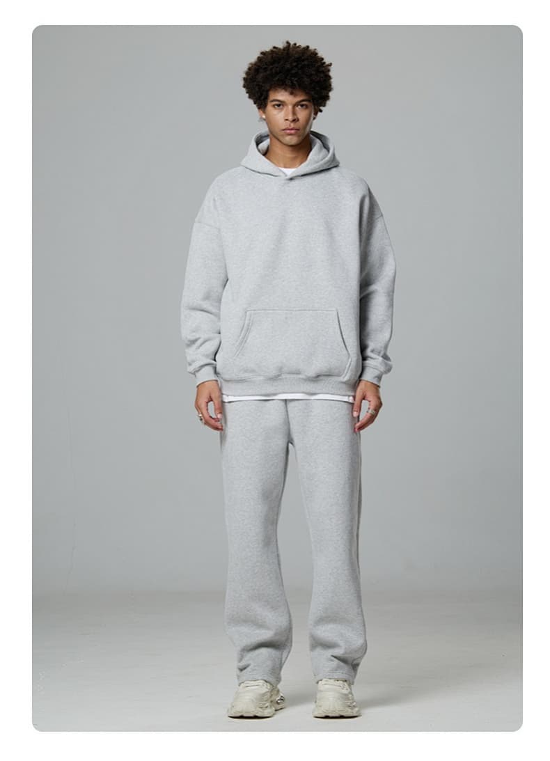 Fleece Lined Relaxed Pullover Hoodie