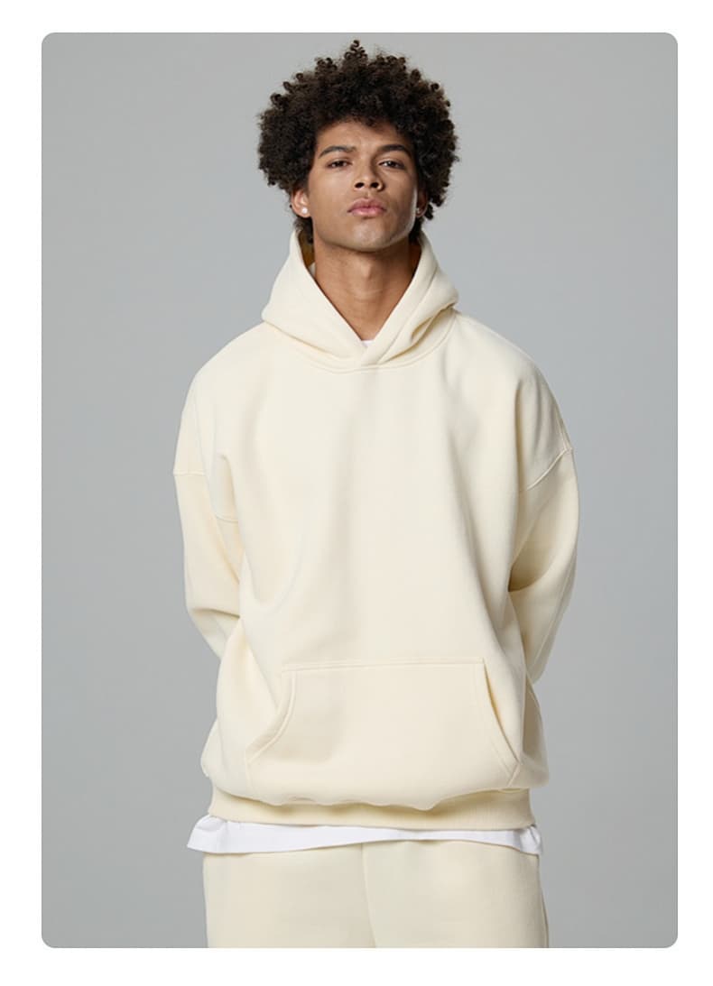 Fleece Lined Relaxed Pullover Hoodie