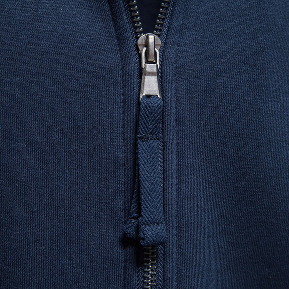 Men's Zip-Up Mock Neck Sweatshirt