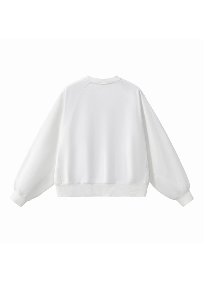 Deconstructed Boxy Panelled Crewneck Sweatshirt