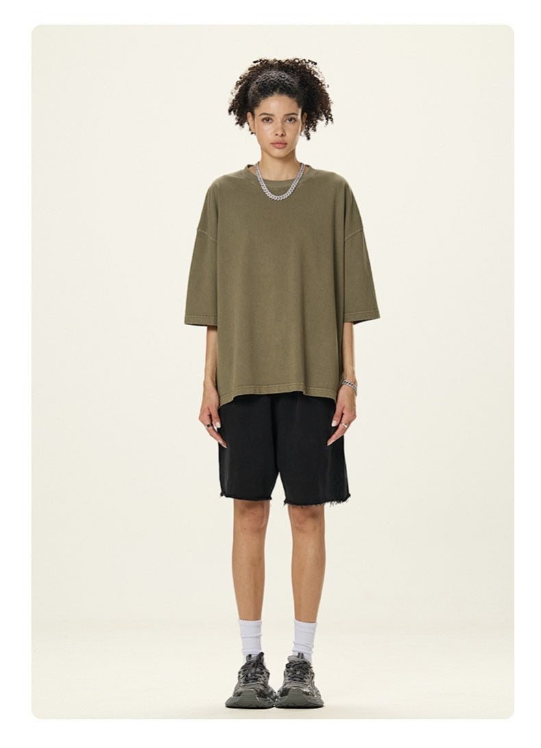 Washed Boxy Cotton T-Shirt