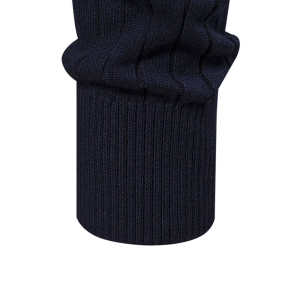 Men's Casual Half-Zip Turtleneck Sweater