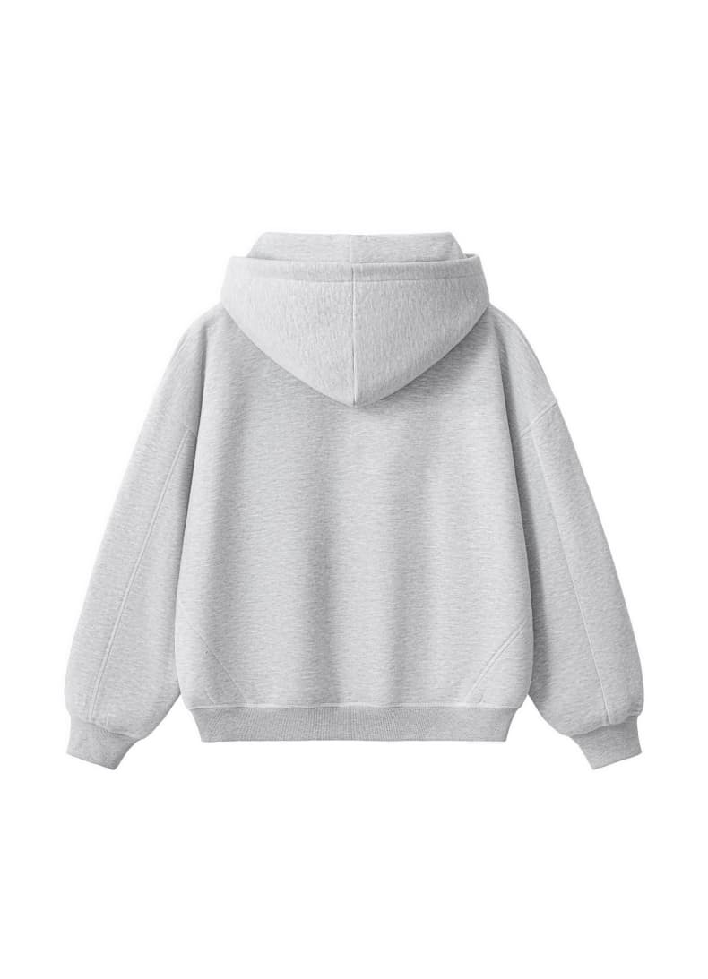 Boxy Brushed Fleece Pullover Hoodie