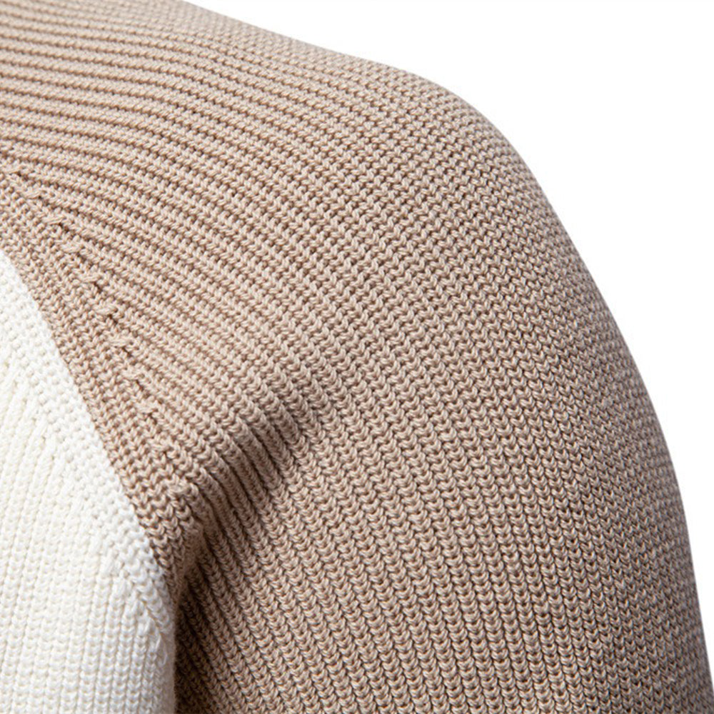 Men's Half-Zip Turtleneck Sweater