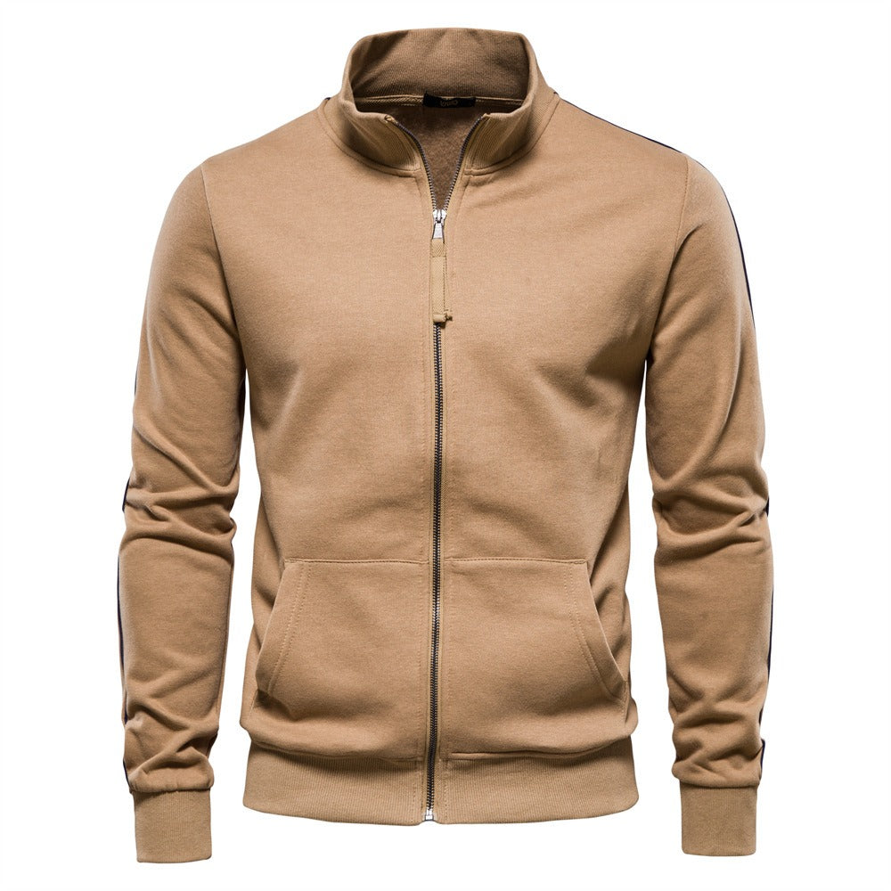 Men's Zip-Up Mock Neck Sweatshirt