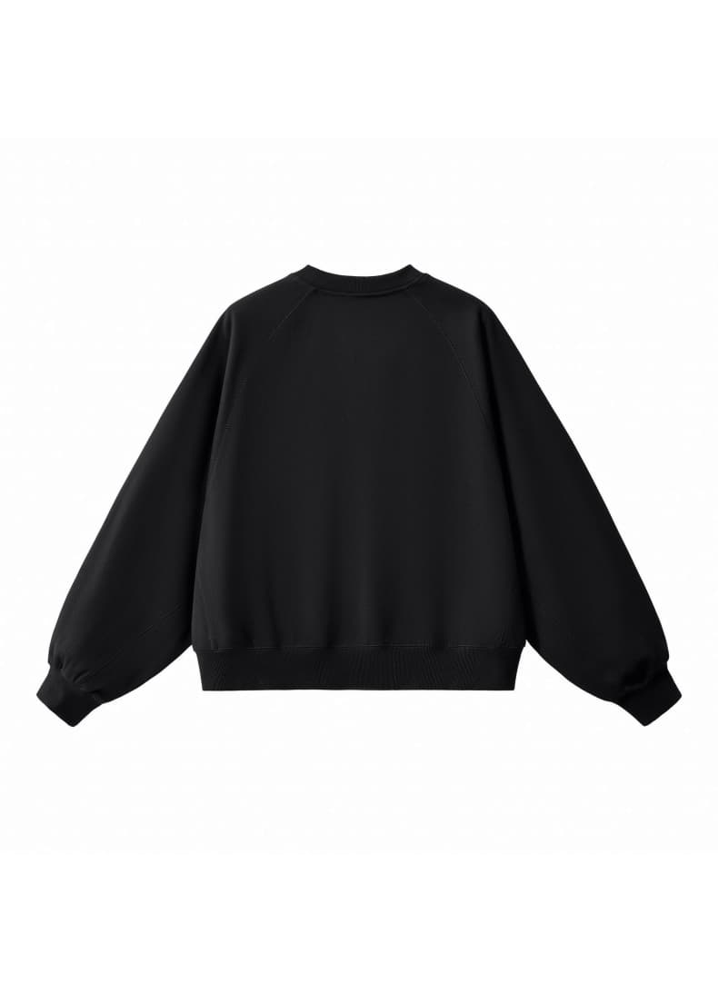 Deconstructed Boxy Panelled Crewneck Sweatshirt