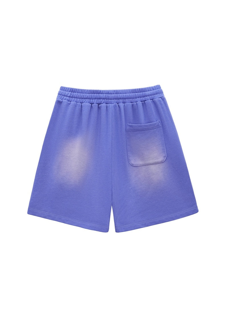 Washed Heavyweight Casual Drawstring Shorts