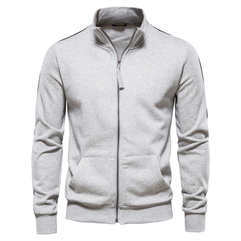 Men's Zip-Up Mock Neck Sweatshirt