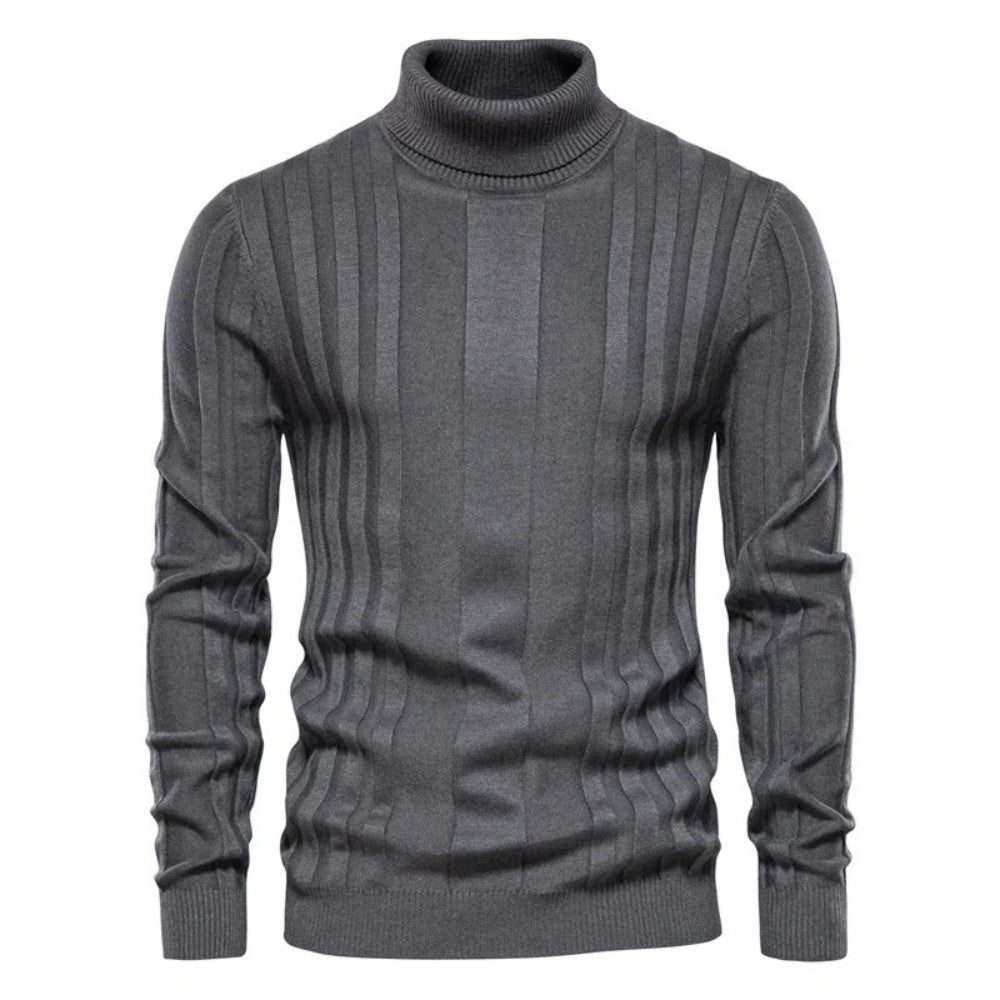 Men’s Turtleneck Cable Knit Casual Sweater
